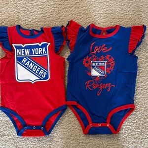 Kids Bodysuit Set - Red and Blue